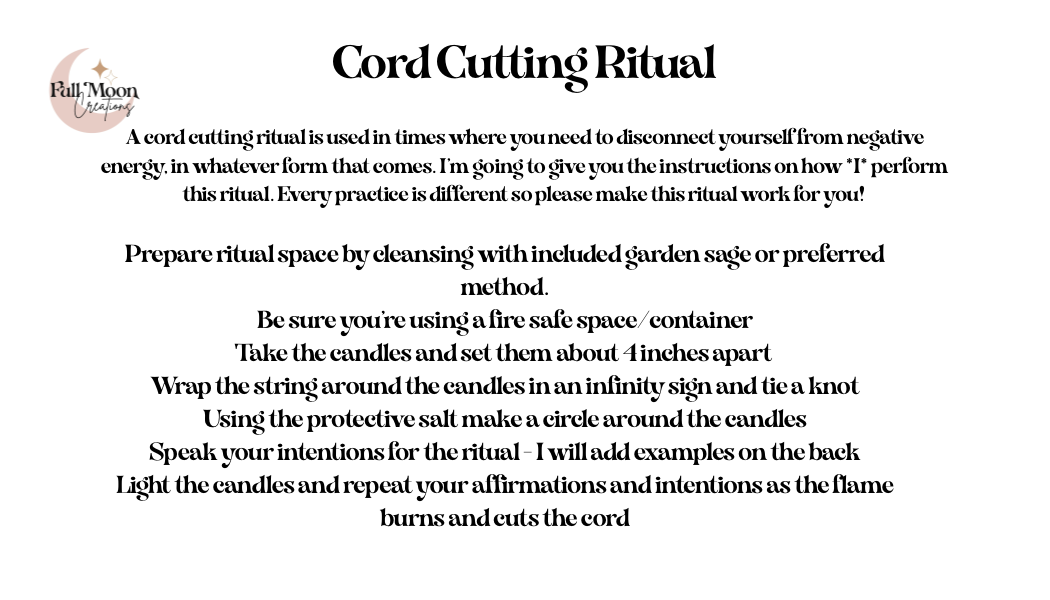 Cord Cutting Ritual Kit