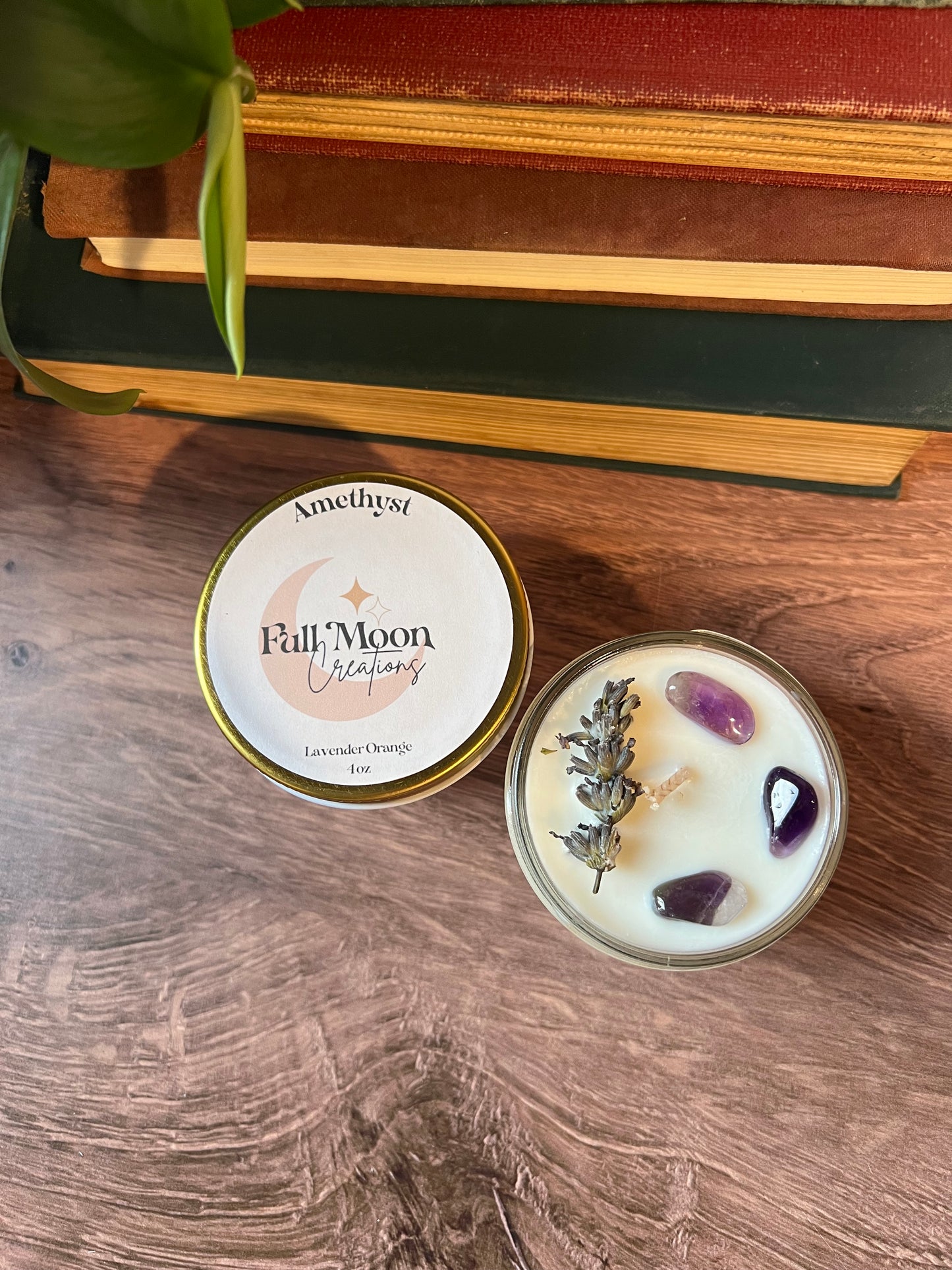Amethyst soy candle