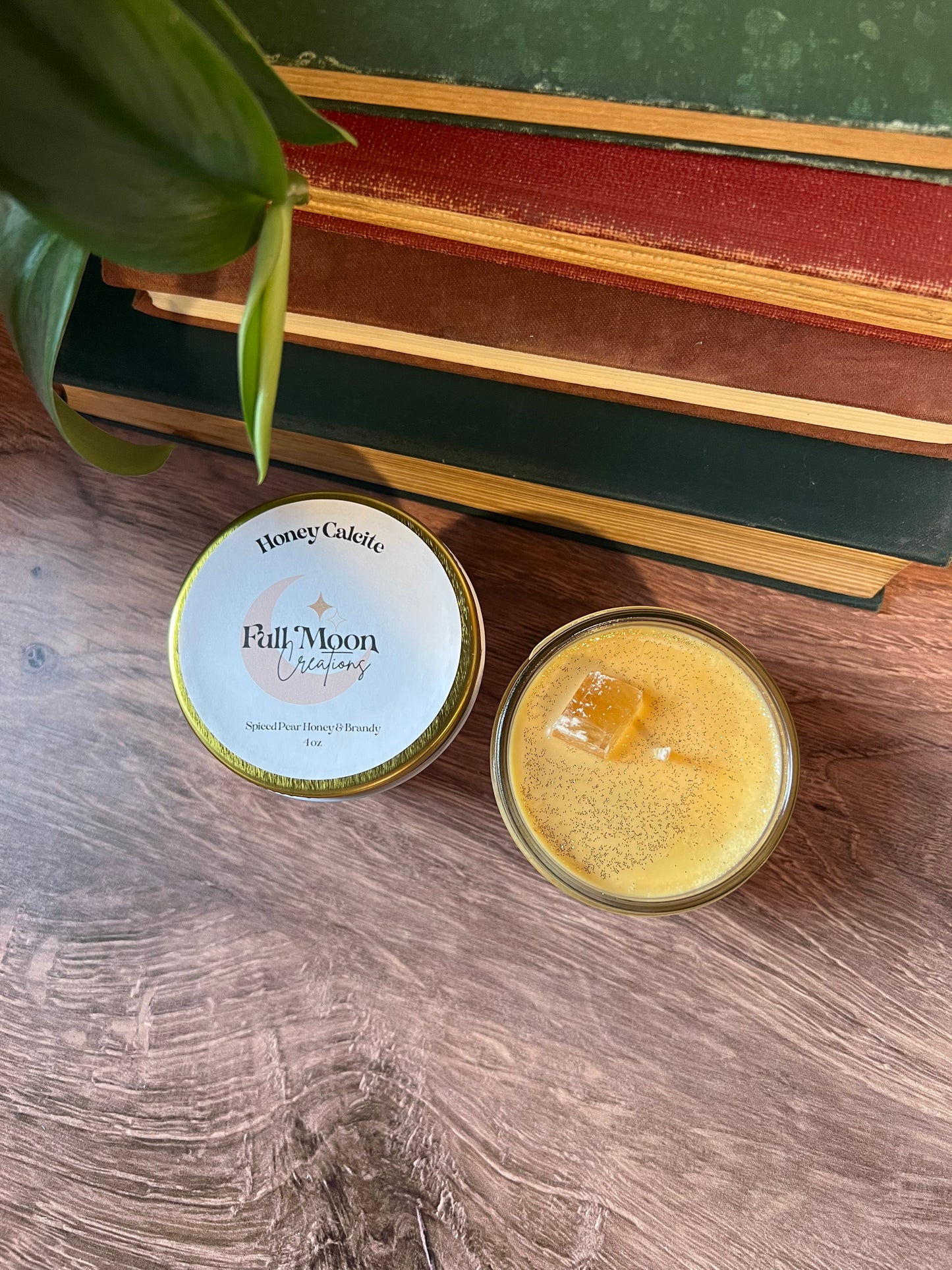 Honey Calcite soy candle