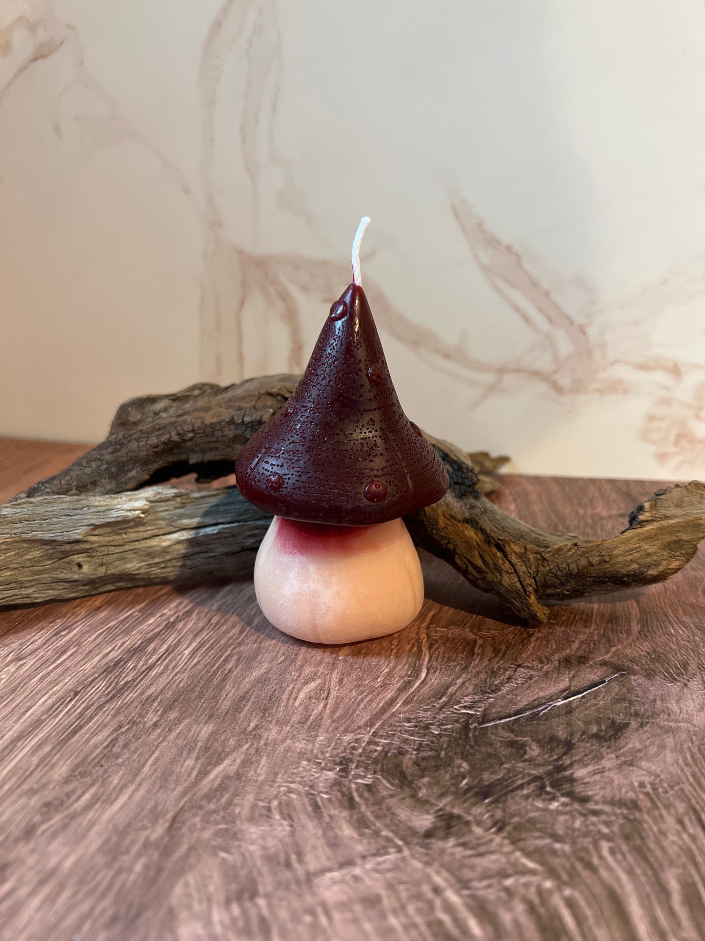 Beeswax mushroom candles