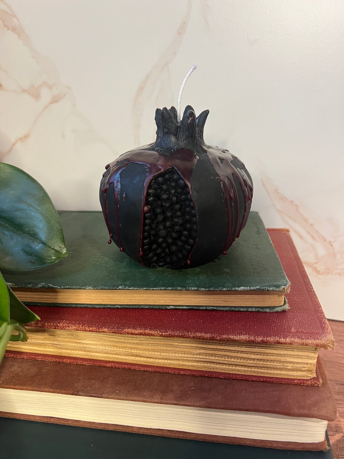 Beeswax moody pomegranate candles