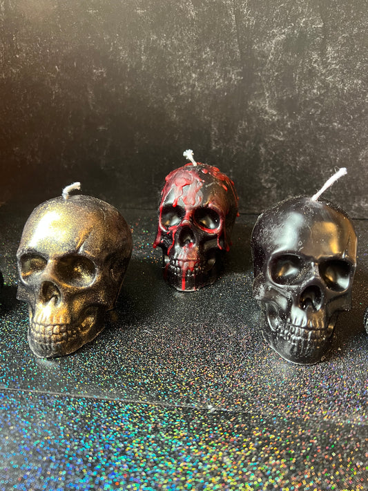 Large Skull Candles
