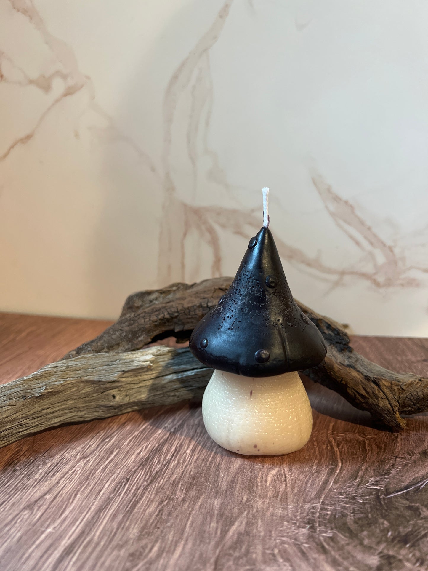 Beeswax mushroom candles