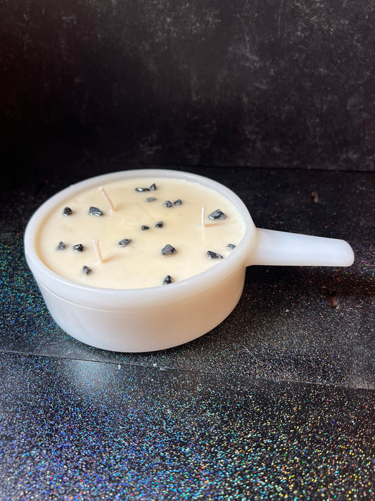 Milk Glass Vintage Vessel Candles