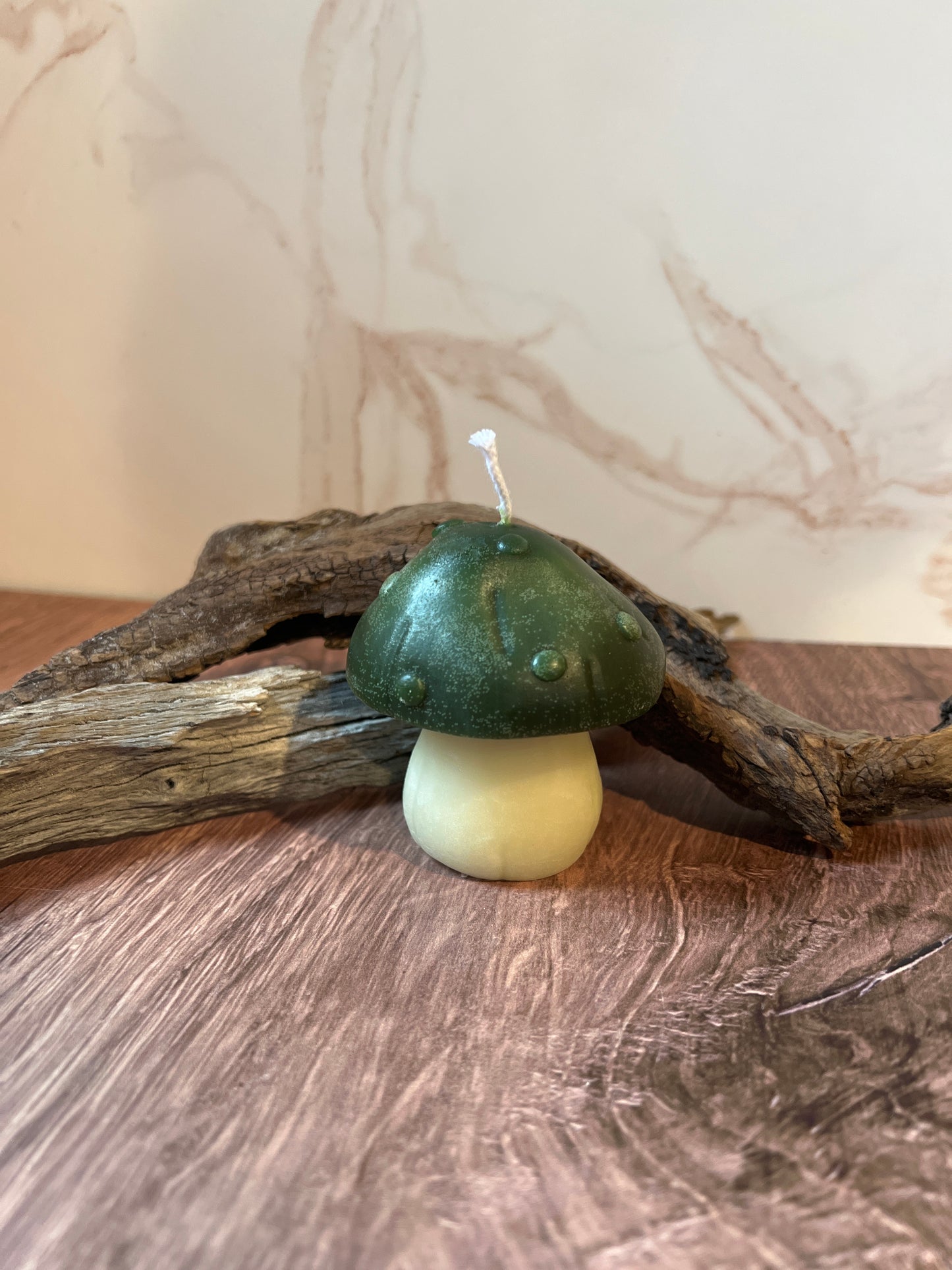 Beeswax mushroom candles