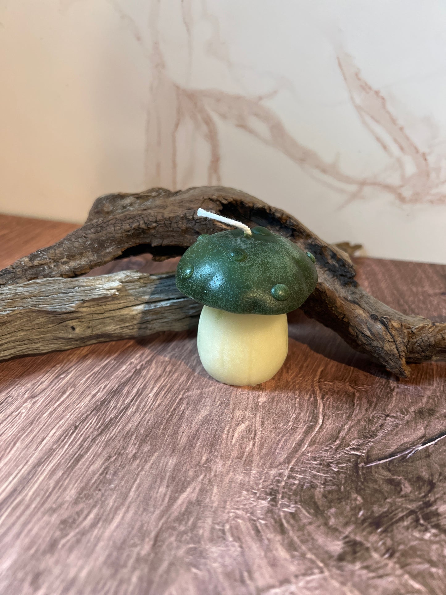 Beeswax mushroom candles